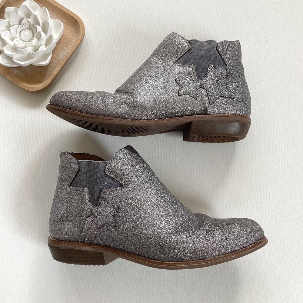 Hanna Andersson Silver Star Ankle Boots